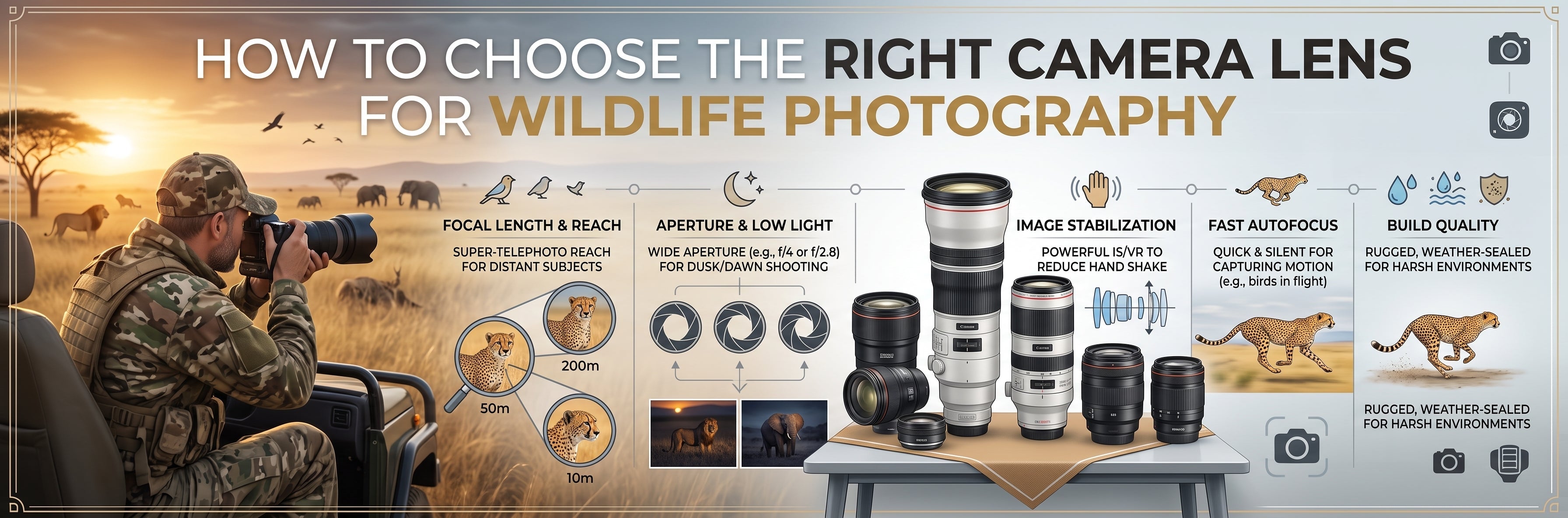 How to Choose the Right Camera Lens for Wildlife Photography