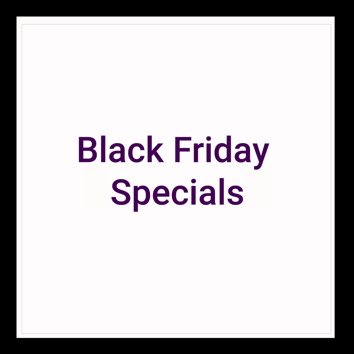 Black Friday Specials collection banner for photography equipment at Foto Discount World.