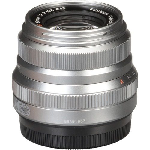 Fujifilm XF35mm f2 R WR Silver Mirrorless Camera Lens