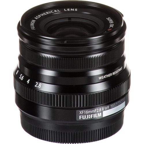 Fujifilm XF 16mm f2.8 R WR Black Mirrorless Camera Lens