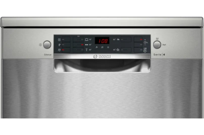 Bosch SMS45NI00Z Series 4 Freestanding Dishwasher 13 Place Settings Silver Inox