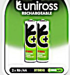 Uniross Mini Charger with 2 AA Batteries