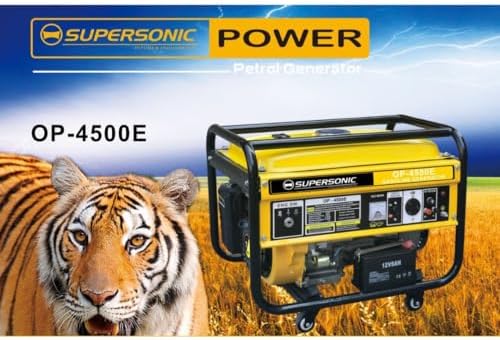 Supersonic Petrol & Oil 4-Stroke Generator OP-4500E - Load Shedding|B0FVM51Y8B