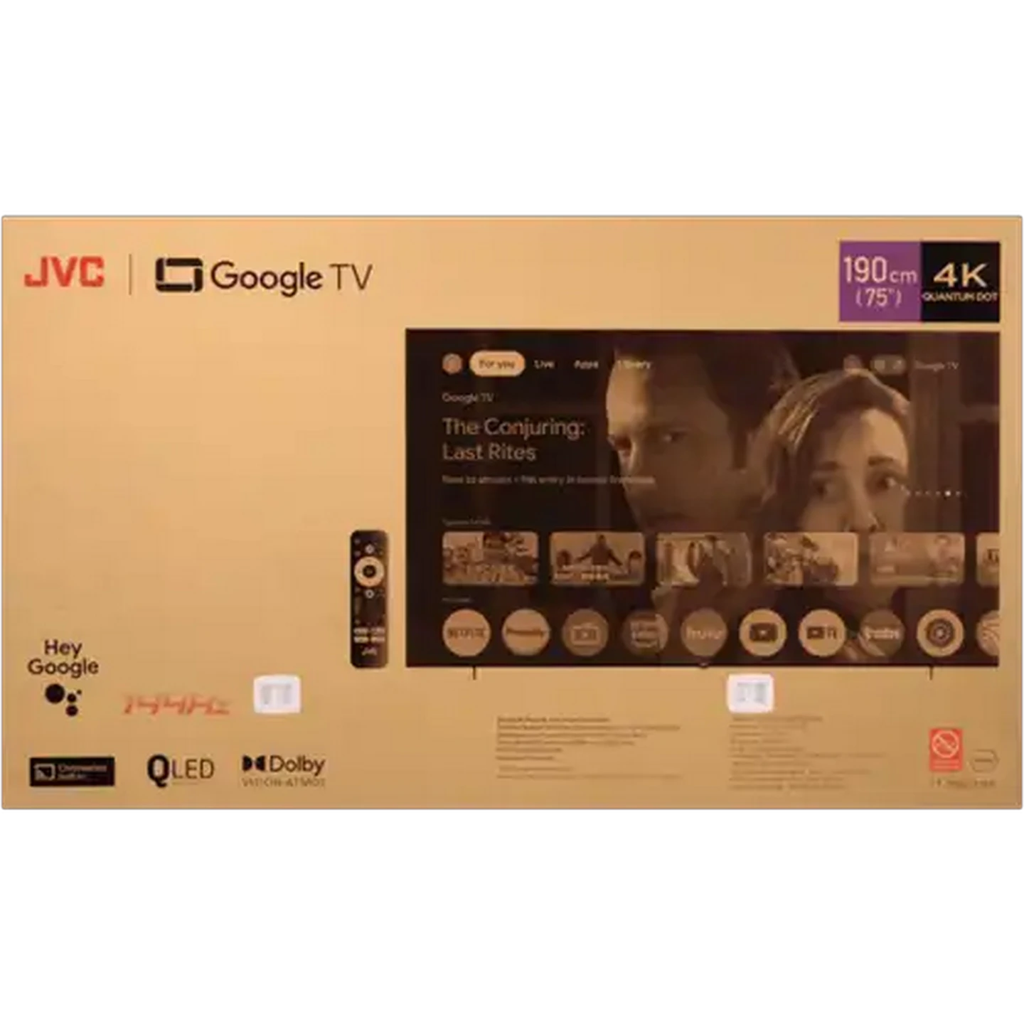 Image of JVC 75 Inch 4K QLED Google TV