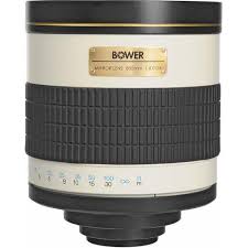 Bower 800mm f/8 Manual Focus T-Mount Mirror Lens
