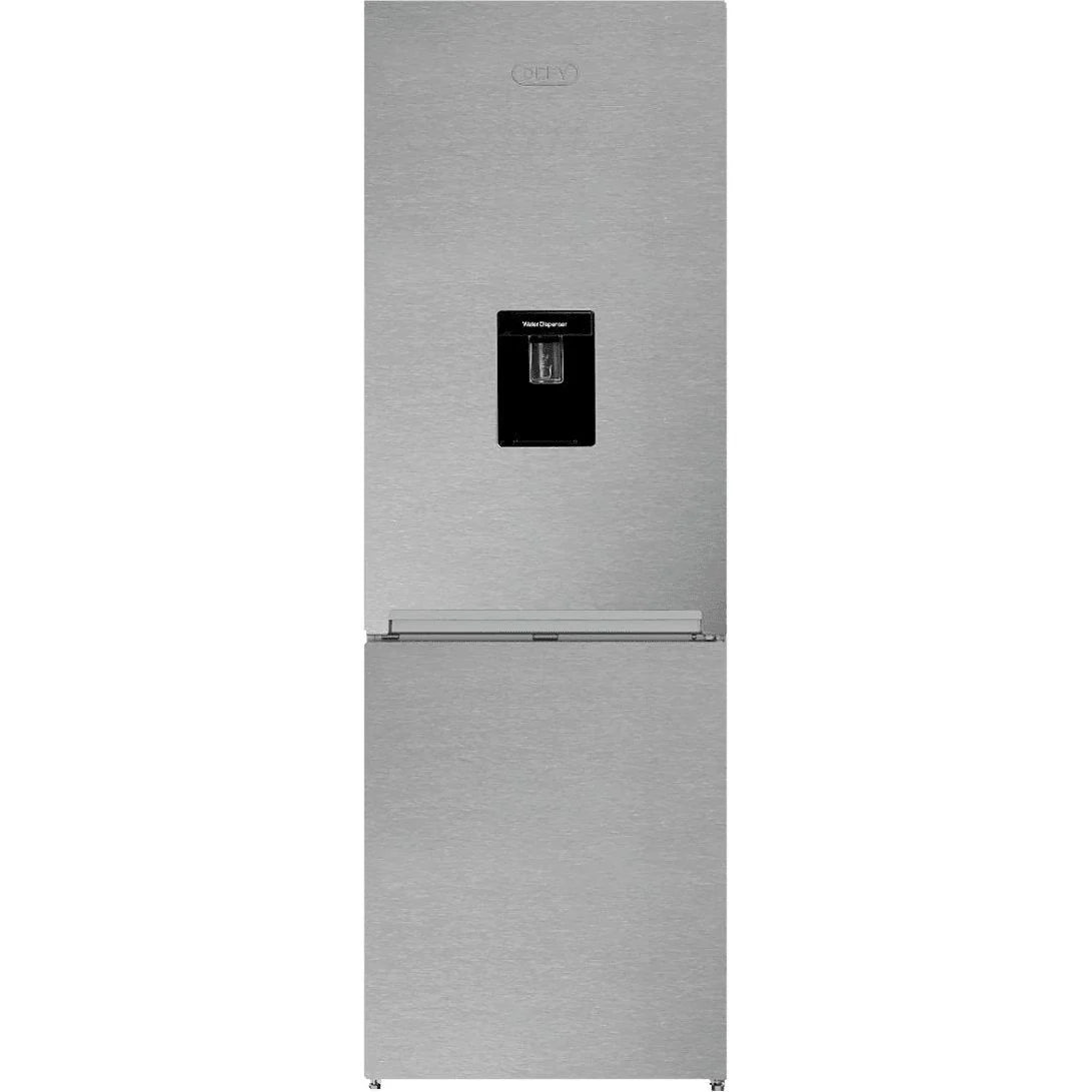 Defy DAC 645 348L Double Door Bottom Mount Fridge - Satin Metallic