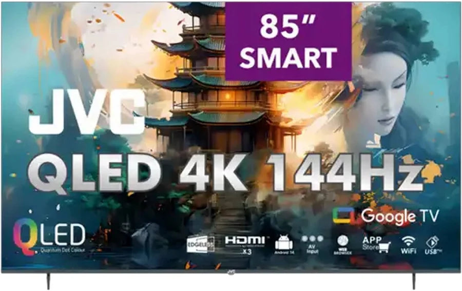 JVC 85 Inch 4K QLED Google TV