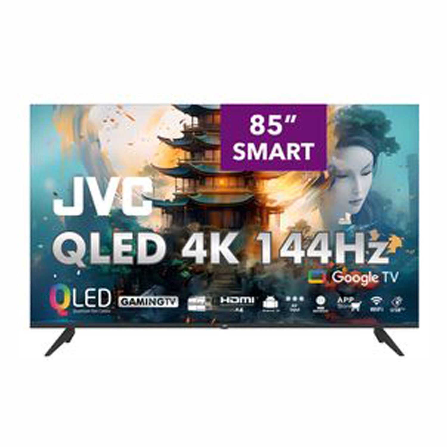 JVC 85 Inch 4K QLED Google TV