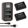 Kingma Canon LP-E12 Twin Battery & LCD Charger Kit (2x Batteries + Charger)