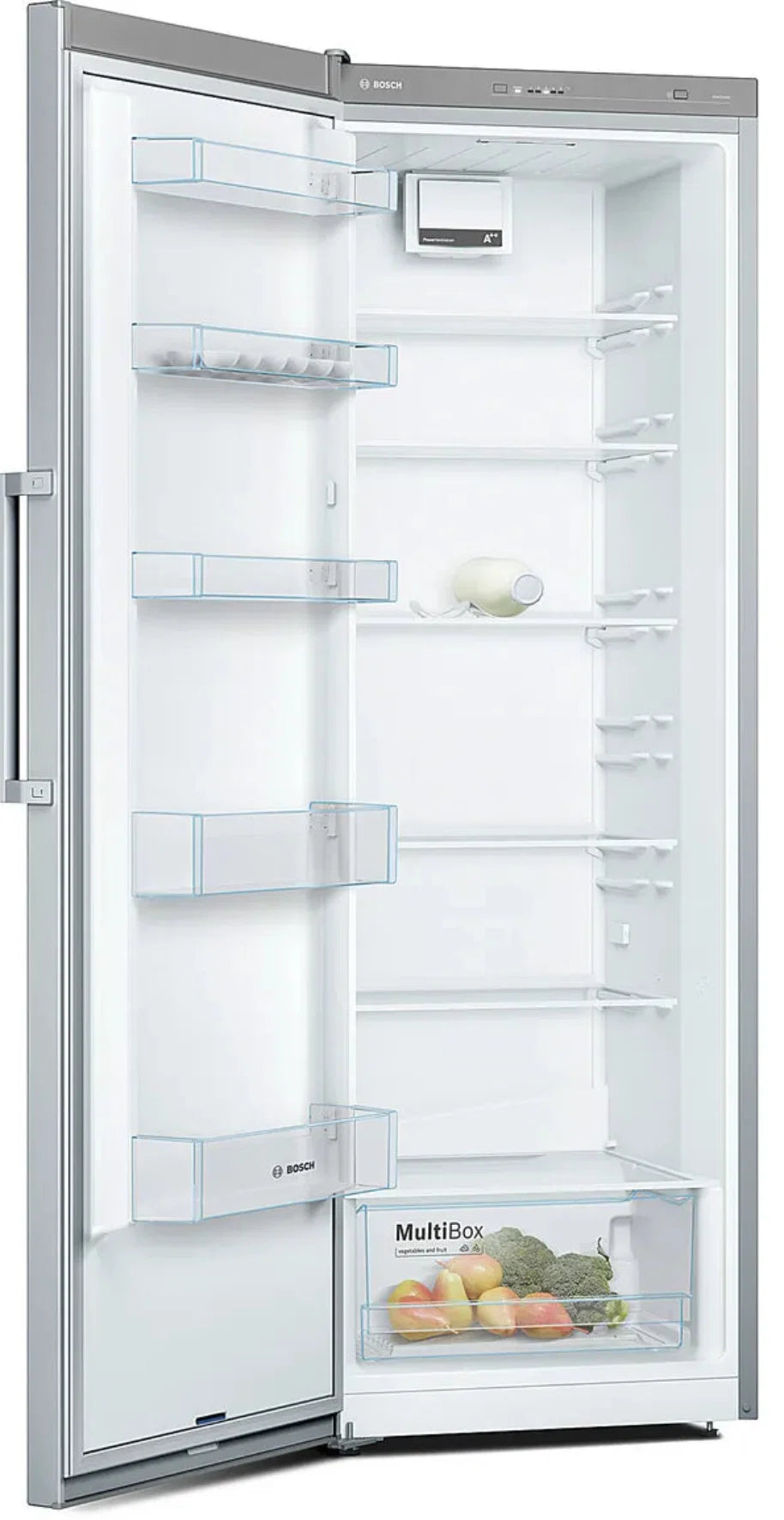 Bosch KSV33NI31Z 324L Upright Fridge Inox with FreshSense and SuperCool