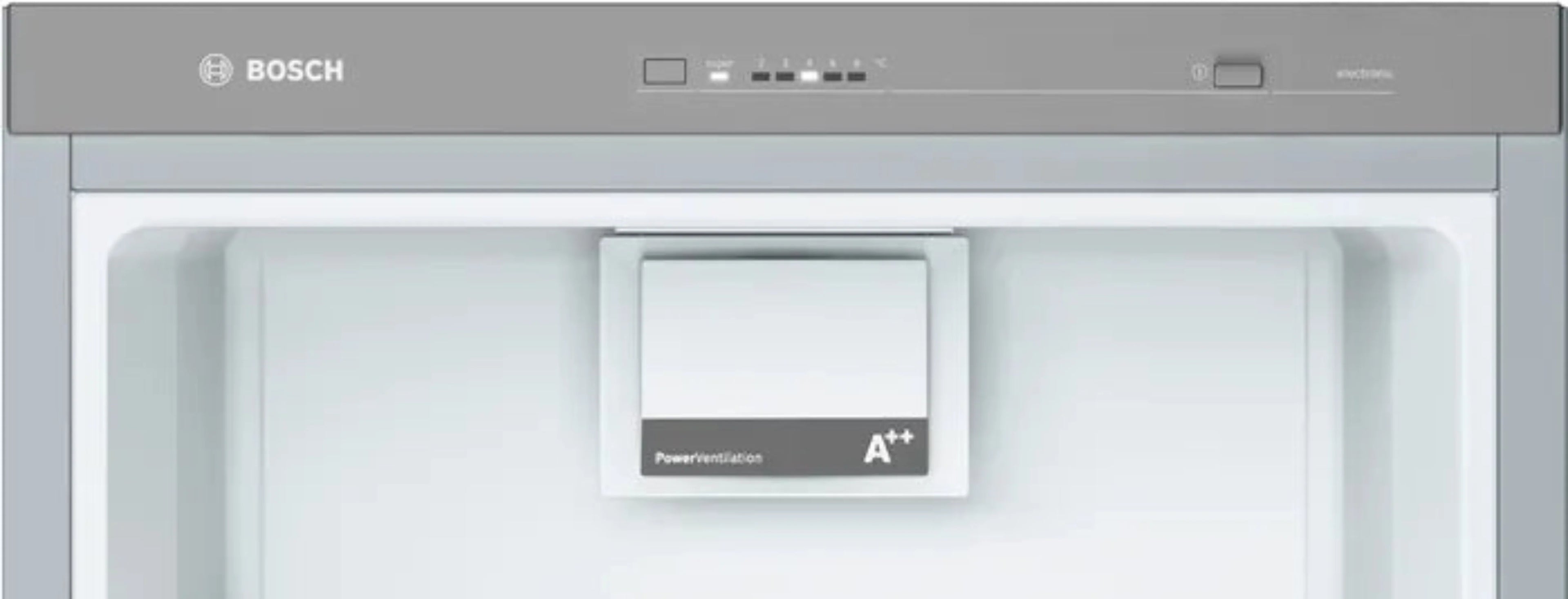 Bosch KSV33NI31Z 324L Upright Fridge Inox with FreshSense and SuperCool
