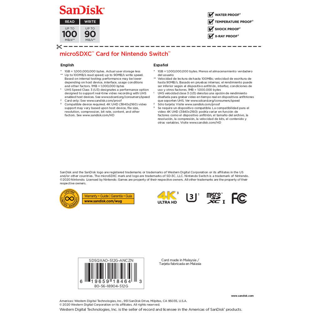 NINTENDO 512GB PACK BACK