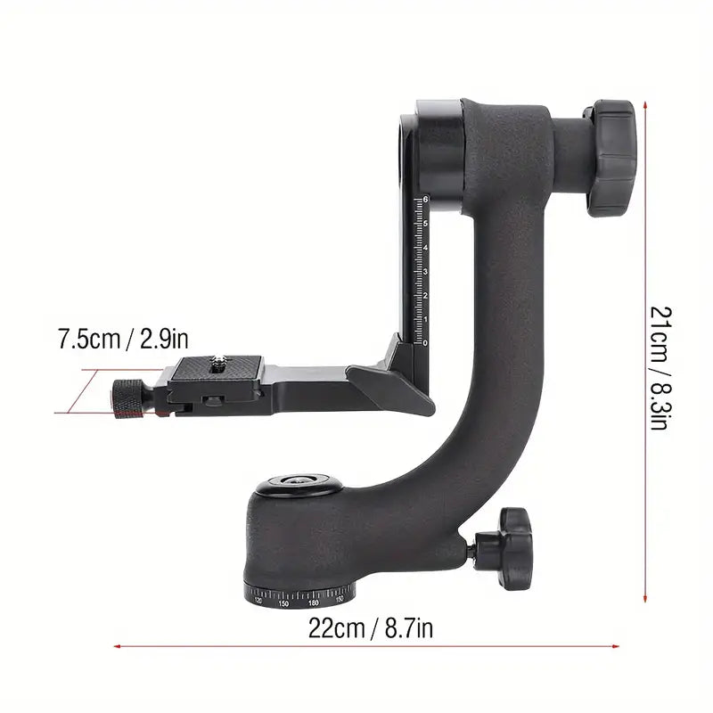 RSI Metal Heavy Duty 360 Degree Panoramic Gimbal Tripod Head