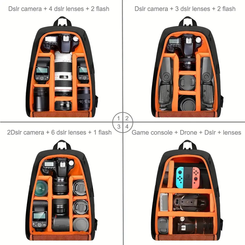 RSI R35678 DSLR Camera Backpack