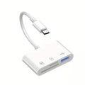 RSI 3-in-1 USB-C Memory Card Reader – White