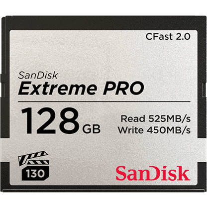 SanDisk Extreme PRO CFAST 128GB Memory Card