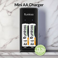Uniross Mini Charger with 2 AA Rechargeable Batteries