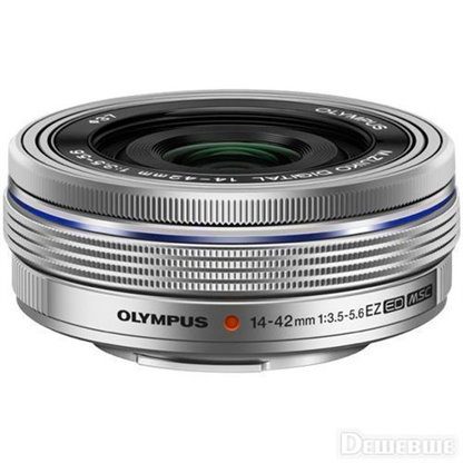 OM System M.Zuiko 14-42mm Silver Mirrorless Camera Lens