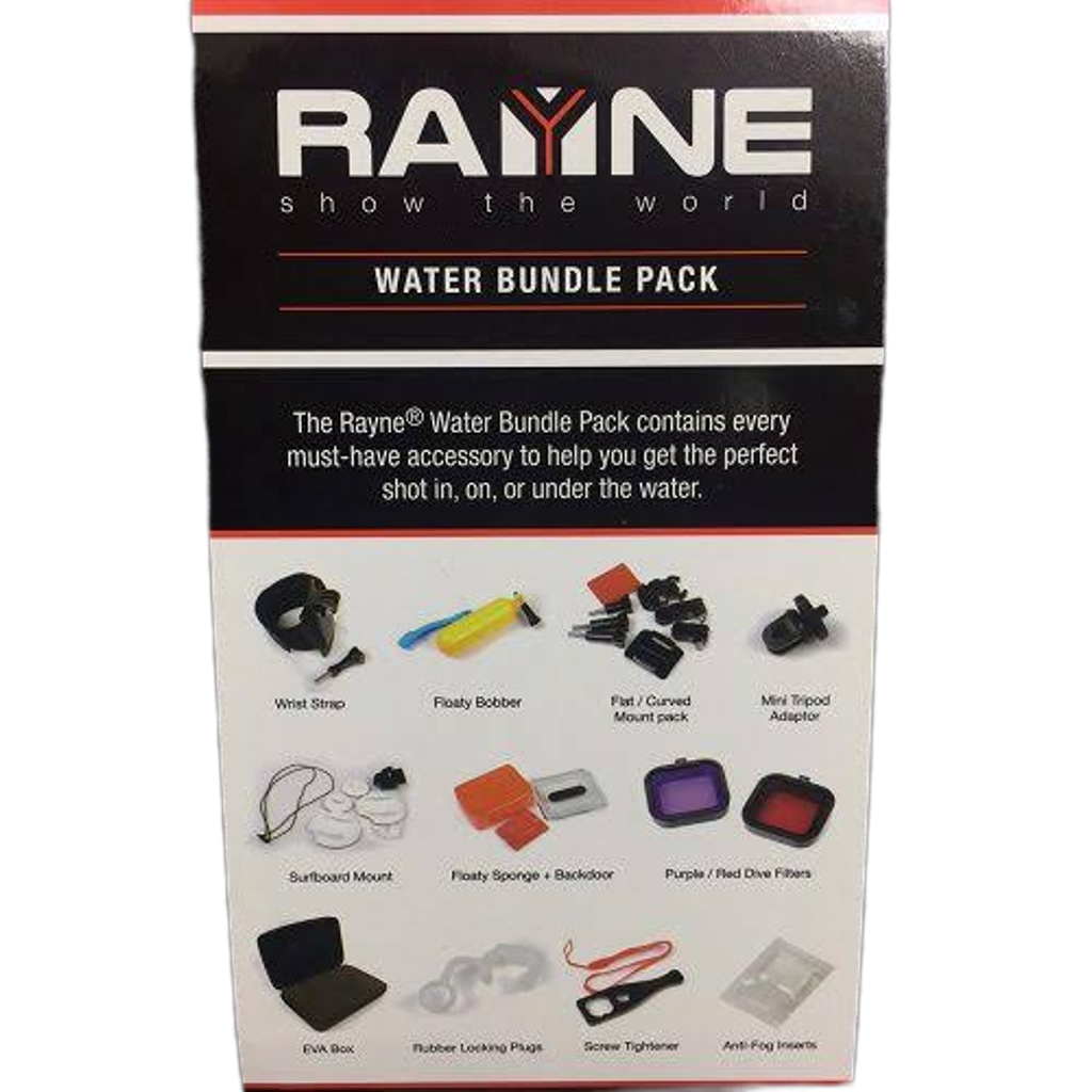 Rayne Water Bundle Pack for Rayne and Go Pro