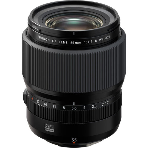 fujifilm gf 55mm f1.7 mirrorless camera lens