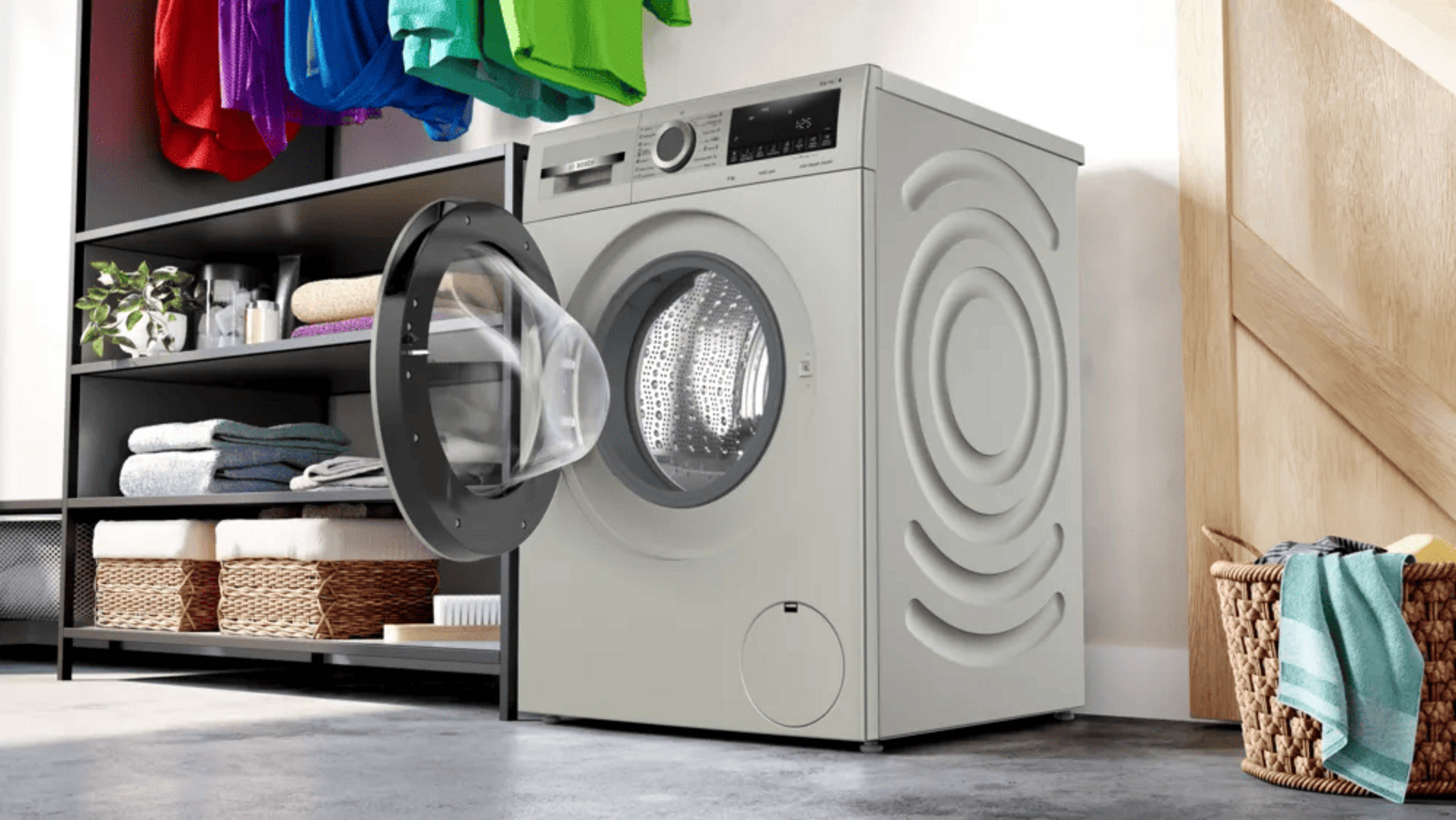 Bosch WGA1440XZA 9kg Series 4 Front Load Washing Machine – Silver Inox