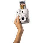 Fujifilm Instax Mini 12 Clay White Instant Camera Combo
