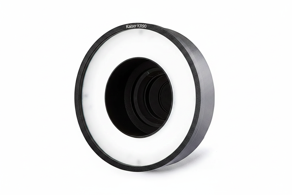 Kaiser KR90 Ring Light - Skew View White Background