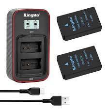 Kingma EN-EL20 Twin Battery & LCD Charger Kit for Nikon (2x Batteries + Charger)
