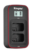 Kingma Sony NP-FW50 Replacement Battery Twin Pack with LCD Dual Charger