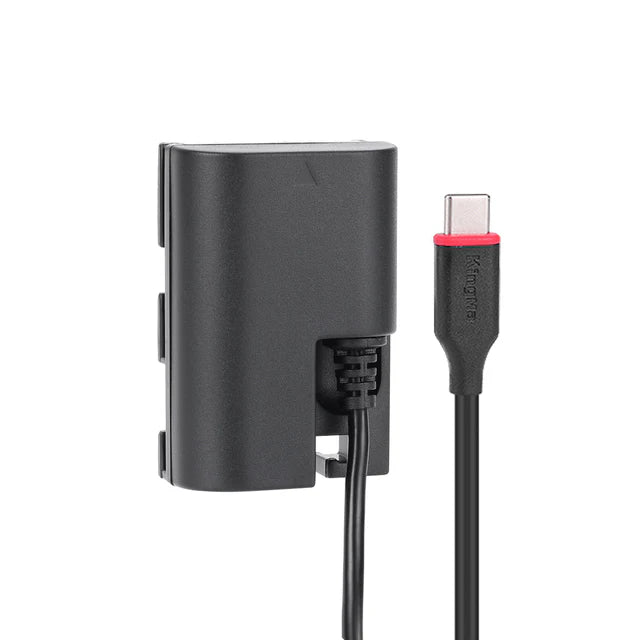 Kingma TC-LPE6 USB-C & AC Dummy Battery Adaptor for Canon LP-E6