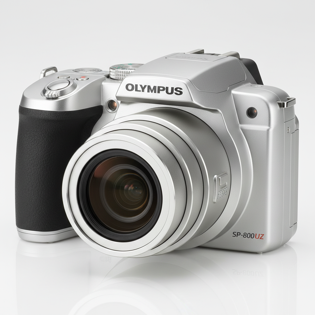 Olympus SP-800UZ Silver - White Background