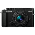 OM SYSTEM PEN Mirrorless Camera with 14-42mm III Lens (Black)