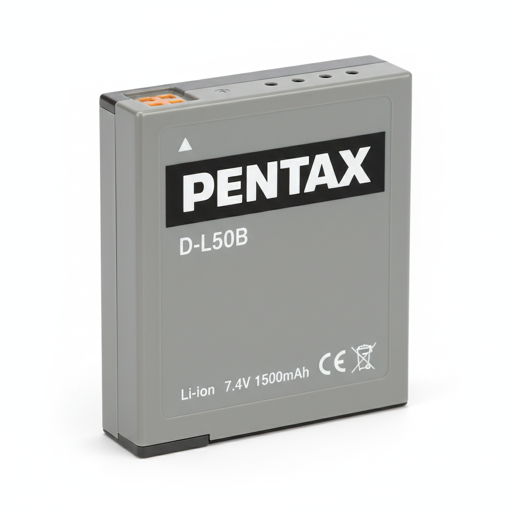 Pentax D-L50B Battery - White Background