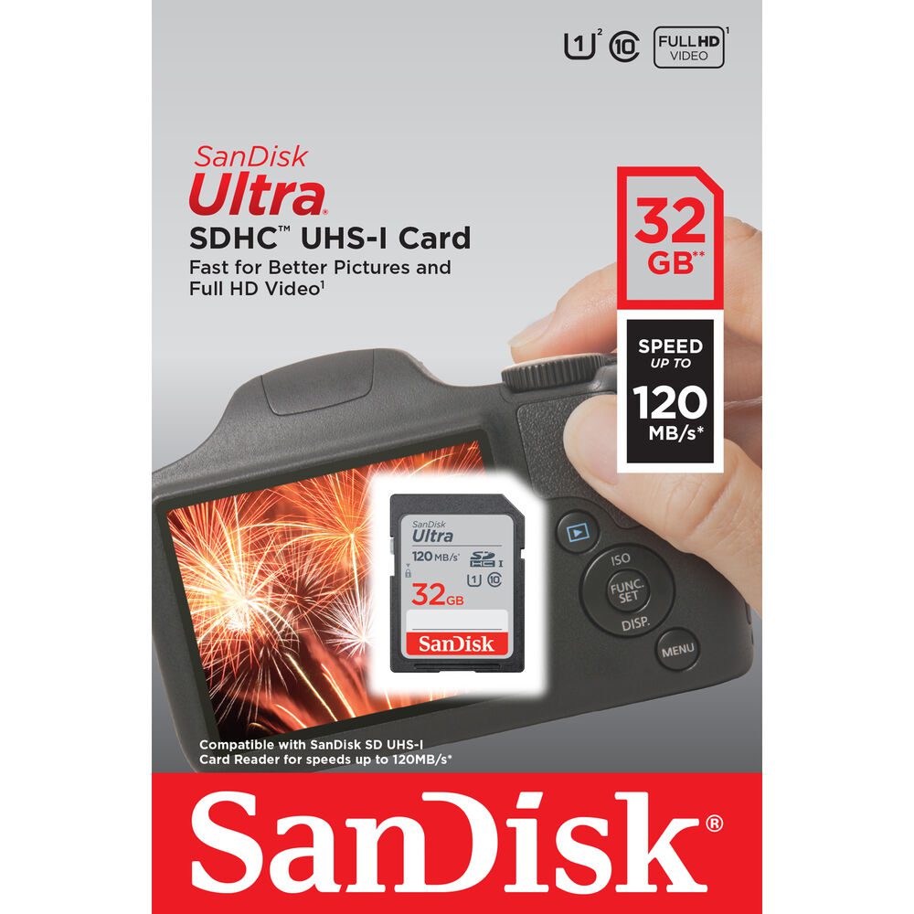 SanDisk 32GB Ultra SDHC Memory Card