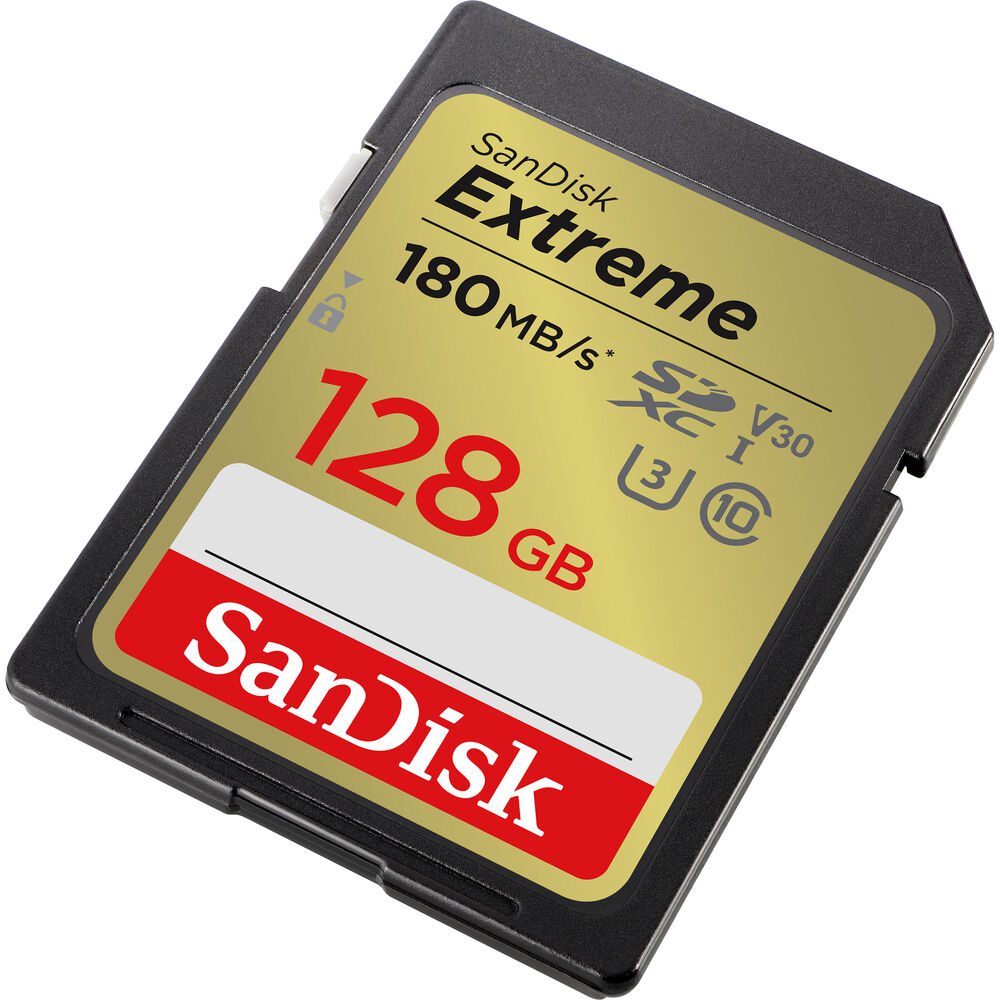 SanDisk 128GB Extreme SDXC Memory Card