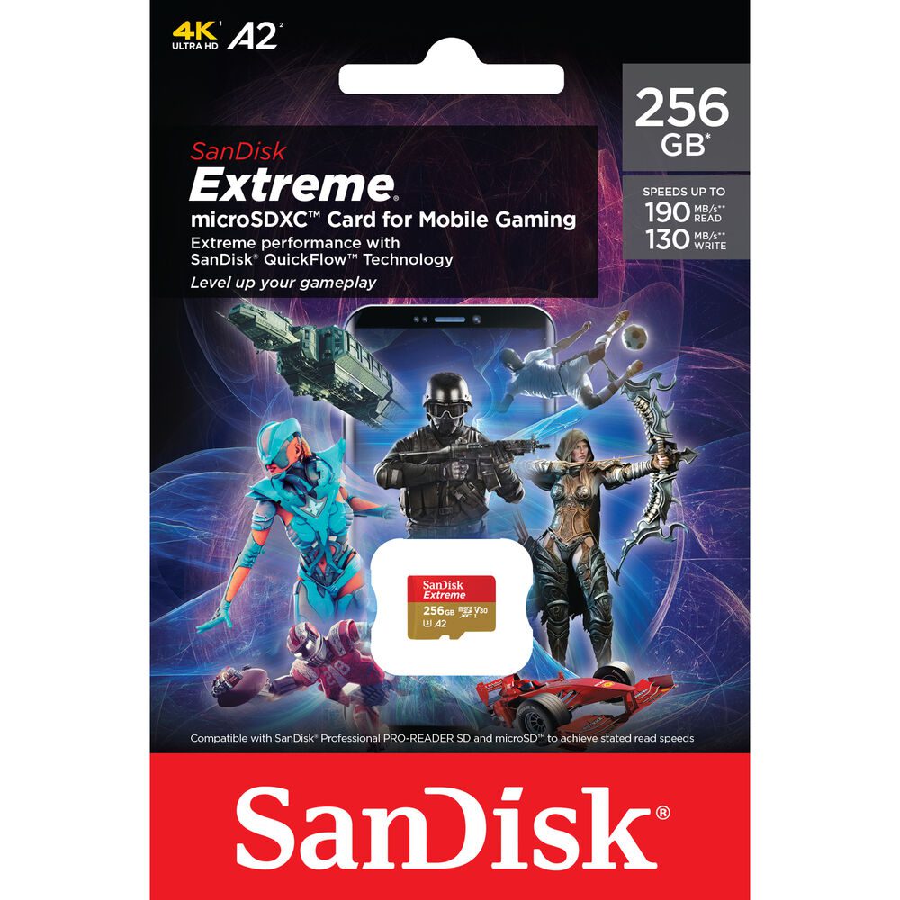 SanDisk 256GB Extreme microSDXC Memory Card