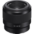 sony fe 50mm f1.8 mirrorless camera lens