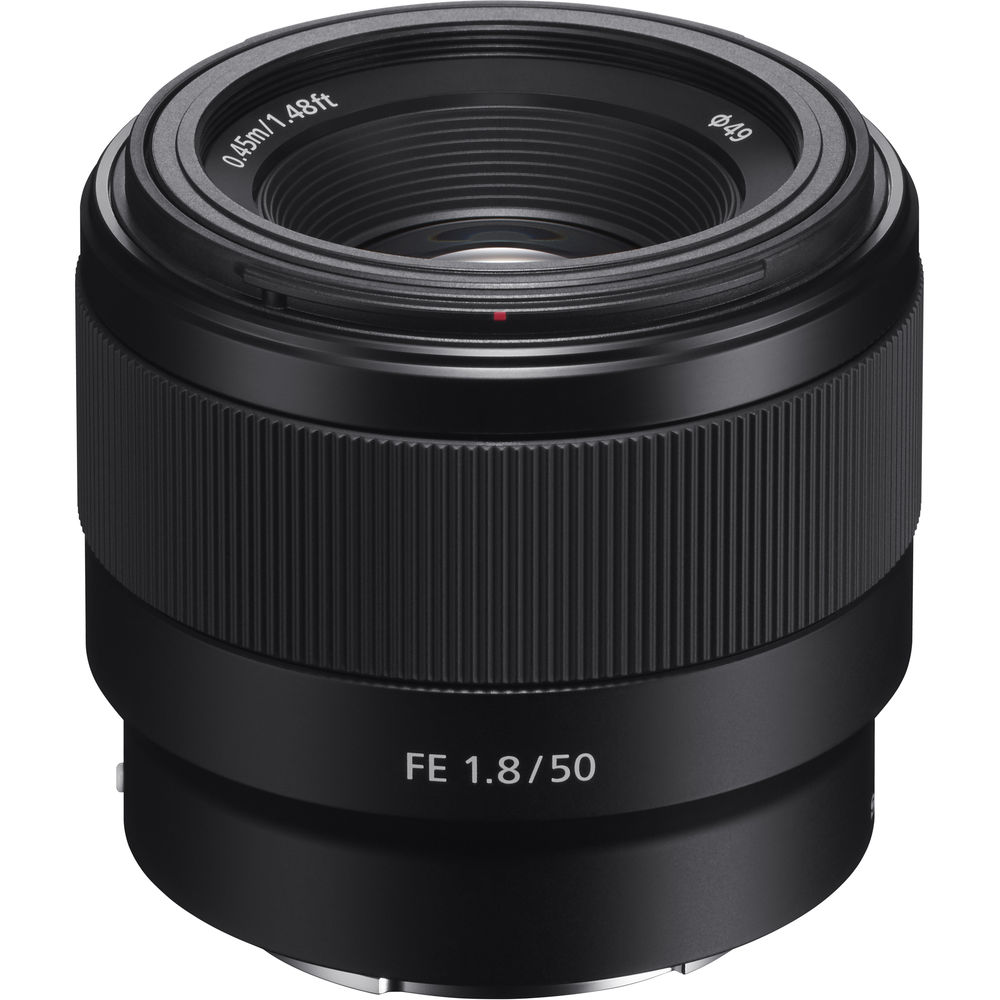 sony fe 50mm f1.8 mirrorless camera lens