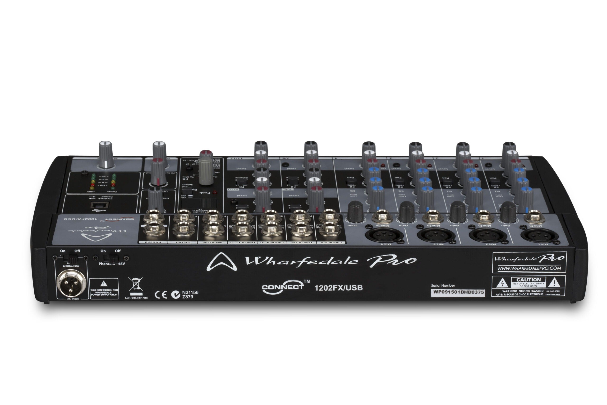 Wharfedale Pro Connect 1202FX/USB Compact Mixing Desk