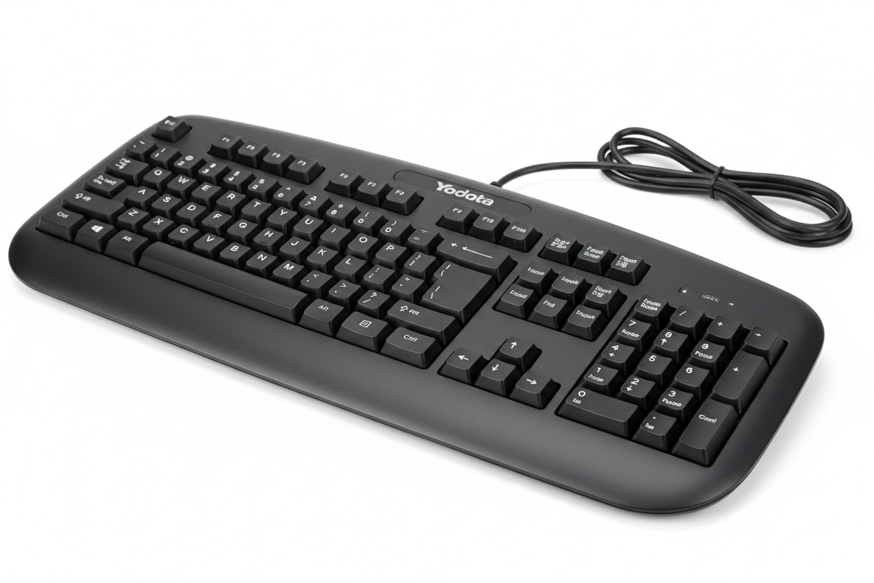Yodata USB Computer Keyboard Black